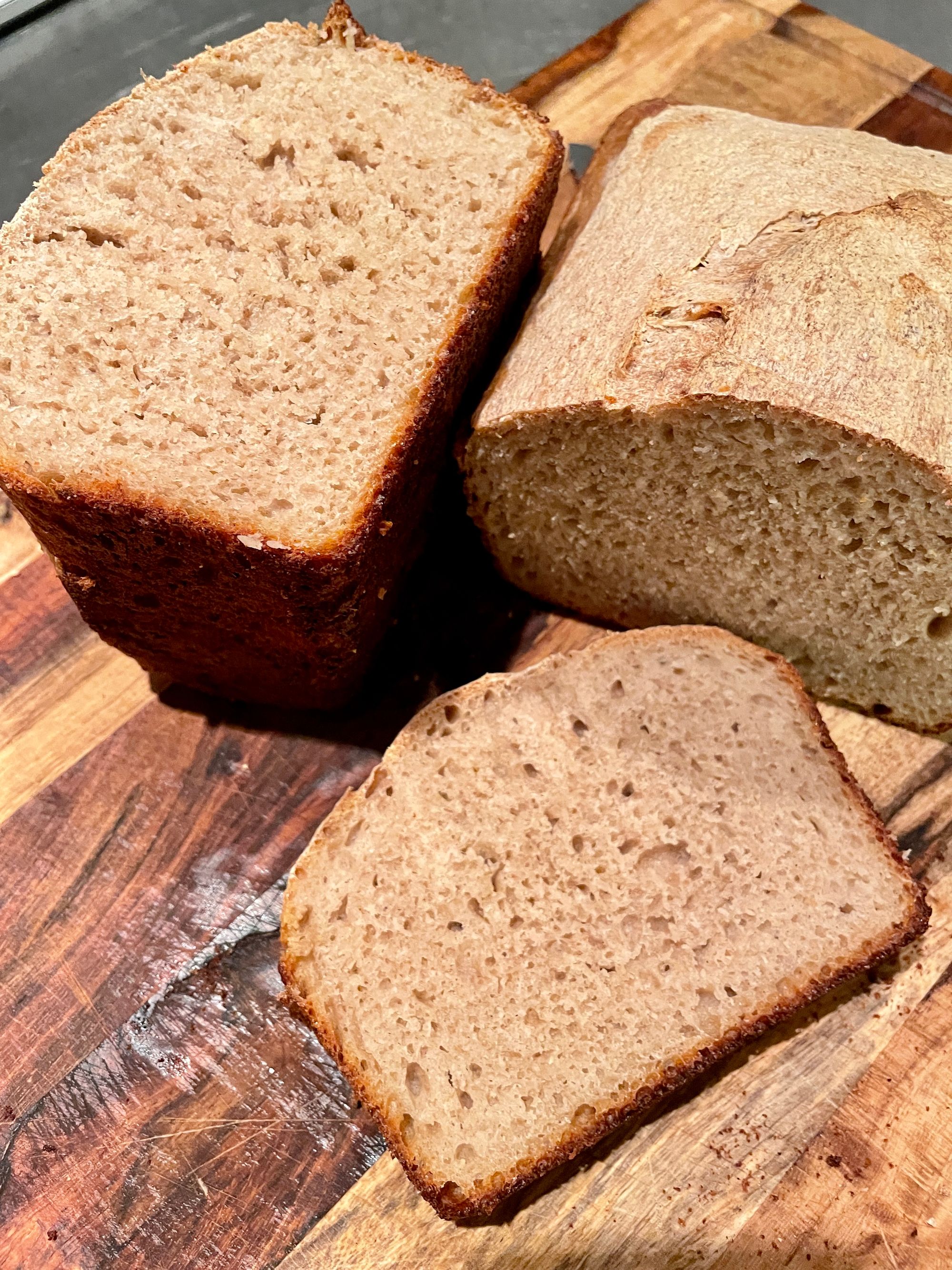 This texture is not desirable for sourdough, but is great for holding sandwich materials.